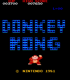 Donkey Kong (Japan set 2) Title Screen